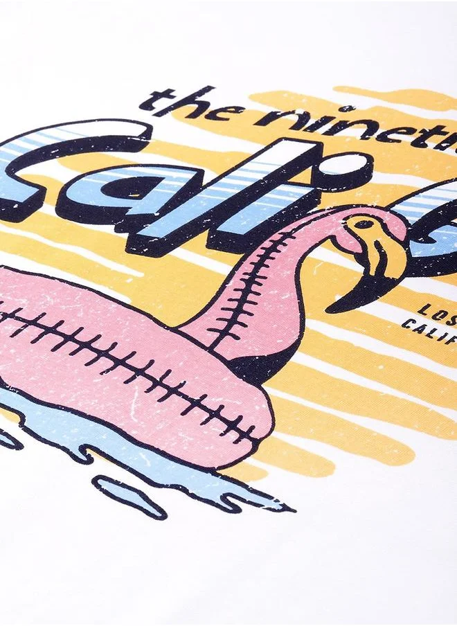 Dillinger Oversized Cali Graphic Print T-Shirt by Styli