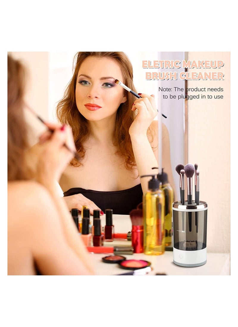 BP - Electric Makeup Brush Cleaner Machine Makeup Brush Cleaner Automatic USB Makeup Brush Washing Machine Brush Cleaner for All Size Beauty Makeup Brushes Set - Image 1