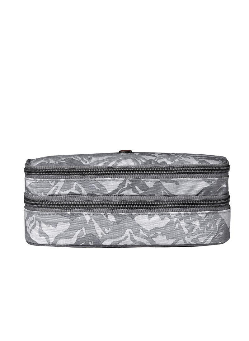 Wenger - Back To School Two-Compartment School Pencil Case Grey - 653112 - Image 1