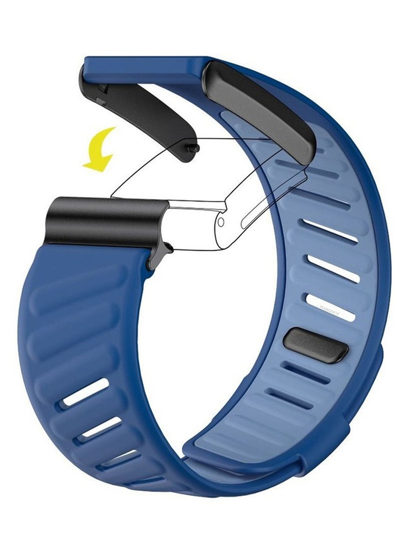 CATANES Sports Strap Compatible with Whoop 4.0 Soft and Breathable Silicone Strap Adjustable Replacement Wristbands for Whoop 4.0 Band -Blue  - Image 4
