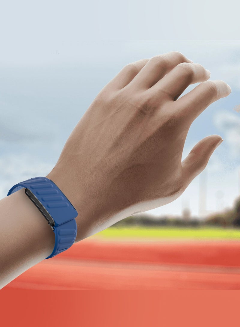 CATANES Sports Strap Compatible with Whoop 4.0 Soft and Breathable Silicone Strap Adjustable Replacement Wristbands for Whoop 4.0 Band -Blue  - Image 5