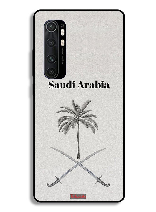 Tolwak Xiaomi Mi Note 10 Lite Protective Case Cover Kingdom Of Saudi Arabia Sign Art - Image 2
