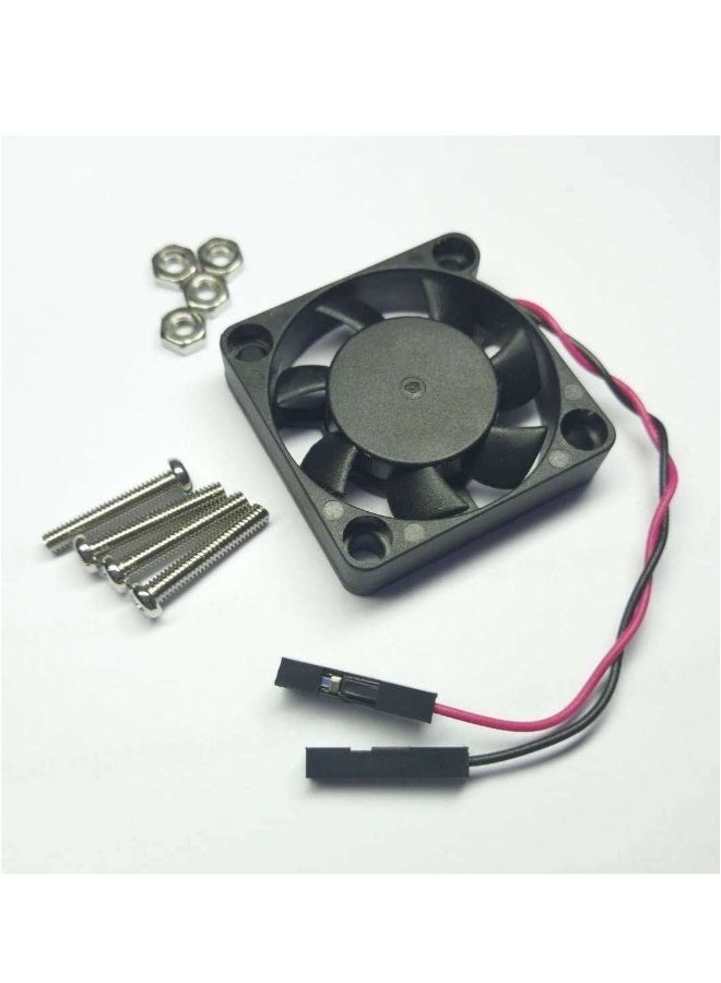 Loquat 4 PCS Raspberry Pi 4 Fan, Raspberry Pi Cooling Fan Brushless 3.3V 5V DC Silent Fan for Raspberry Pi 4B / Pi 3B+ / RetroFlag NESPI Enclosure (30mmx30mmx7mm) (Black) - Image 3