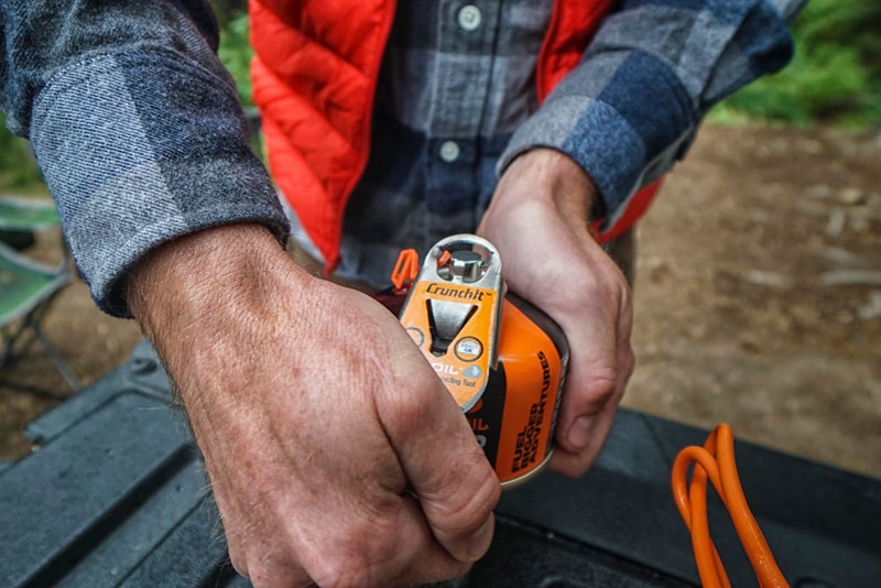 Jetboil Crunchit Fuel Canister Recycling Tool (Orange) - Image 5