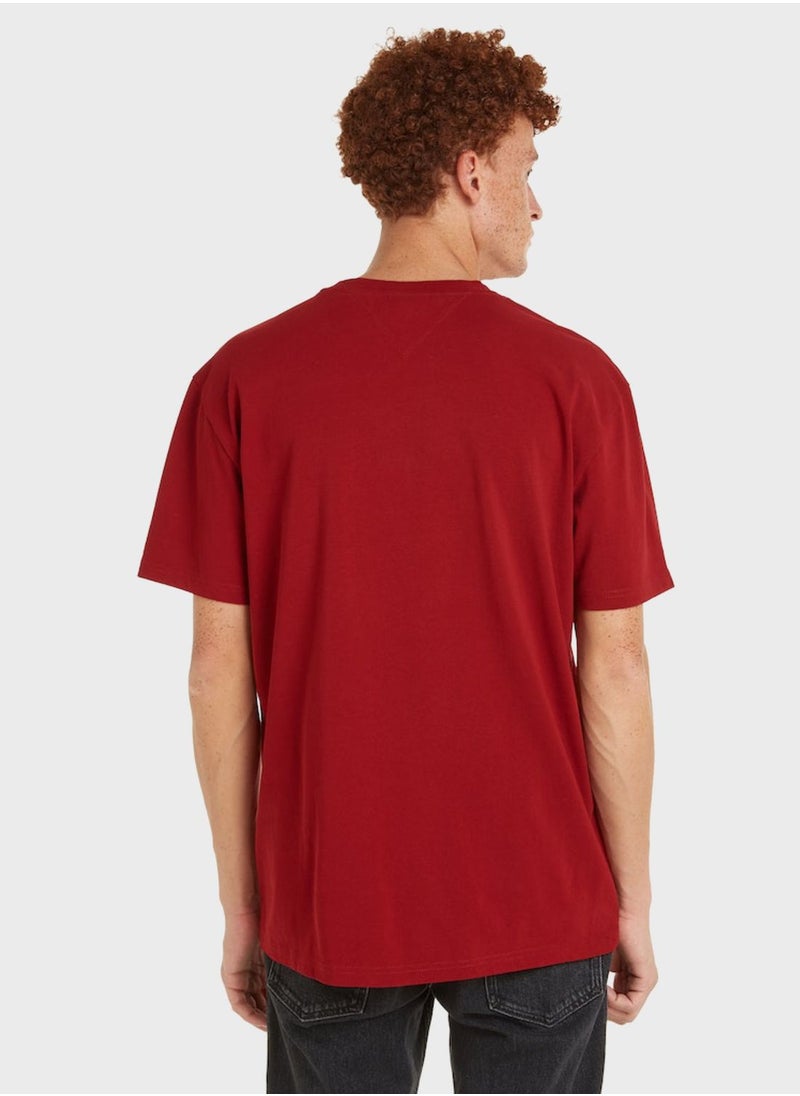 TOMMY JEANS - Logo Crew Neck T-Shirt - Image 1