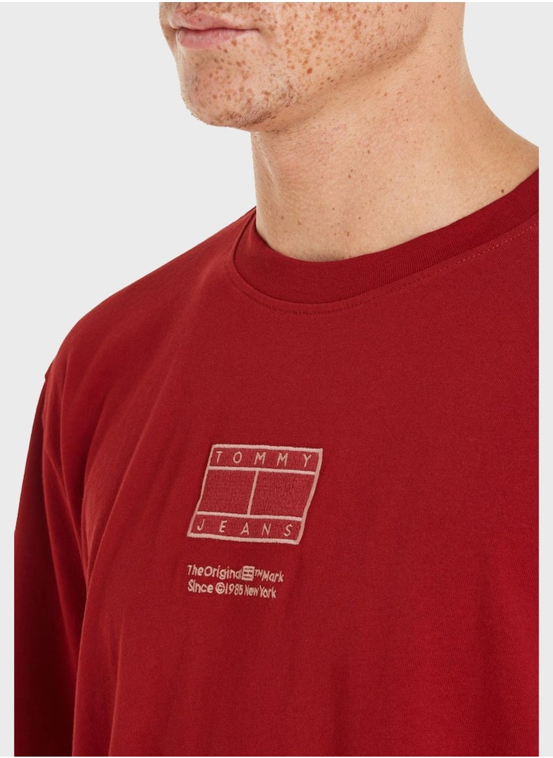 TOMMY JEANS - Logo Crew Neck T-Shirt - Image 1