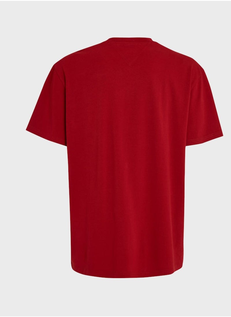 TOMMY JEANS - Logo Crew Neck T-Shirt - Image 1
