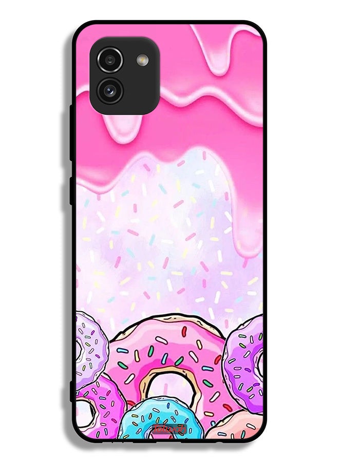 Tolwak Samsung Galaxy A03 Protective Case Cover Donut Colors - Image 1
