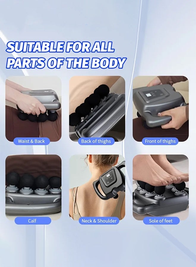 16 Heads Muscle Massage Gun, Full Body Massager 9 Modes & 99 Levels, Deep Tissue Percussion Massager Quiet Muscle Massage Gun for Back, Shoulders, Legs, Body Muscle Pain Relief Gift for Men and Women - Image 2