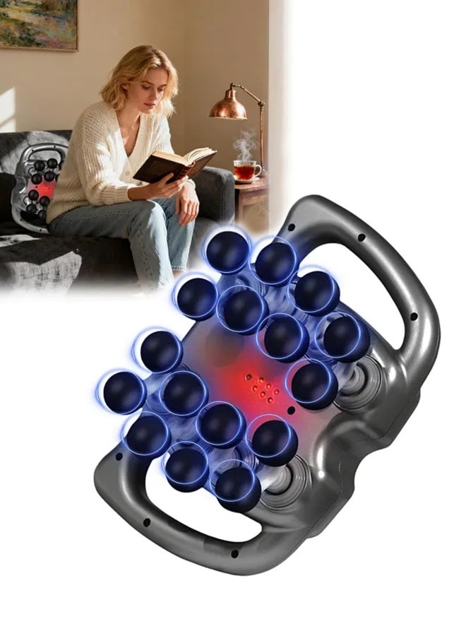 16 Heads Muscle Massage Gun, Full Body Massager 9 Modes & 99 Levels, Deep Tissue Percussion Massager Quiet Muscle Massage Gun for Back, Shoulders, Legs, Body Muscle Pain Relief Gift for Men and Women - Image 3