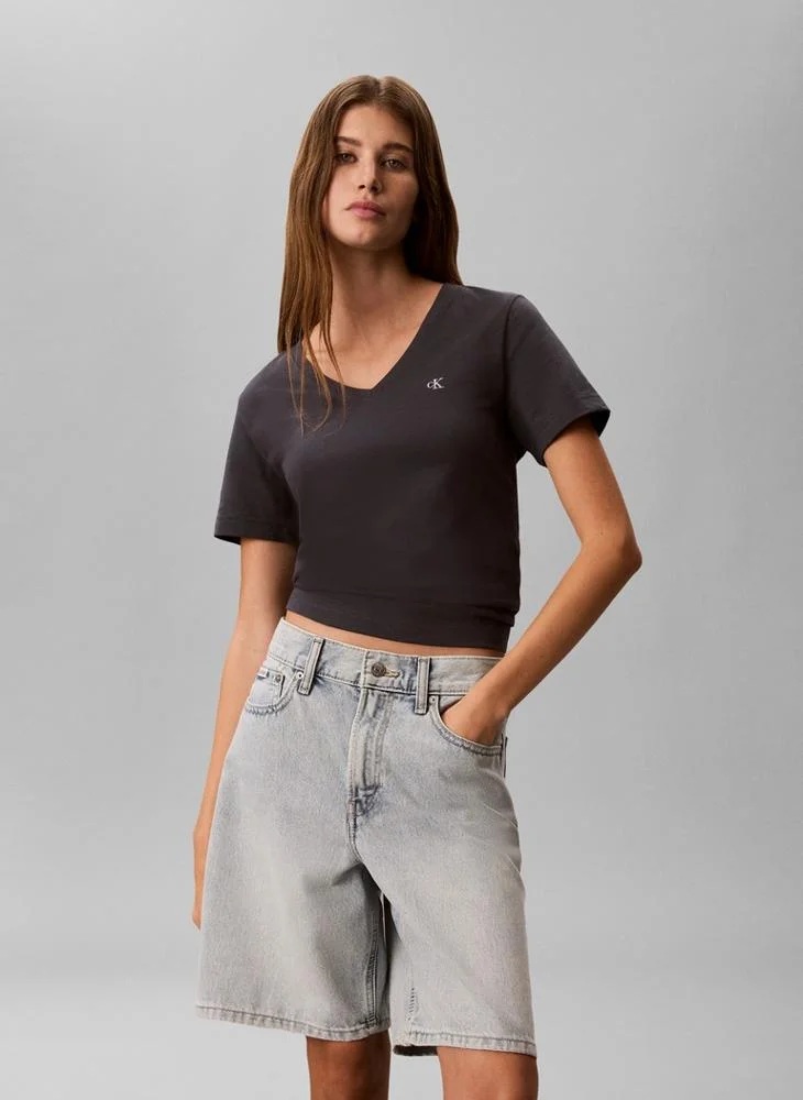Monogram V-Neck T-Shirt