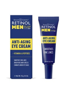 RETINOL Retinol Men’S Eye Cream The Original Retinol Eye Treatment For Men Targets Undereye Area To Reduce Puffiness & Dark Circles Boost Hydration & Drastically Minimize The Visible Signs Of Aging  - Image 1
