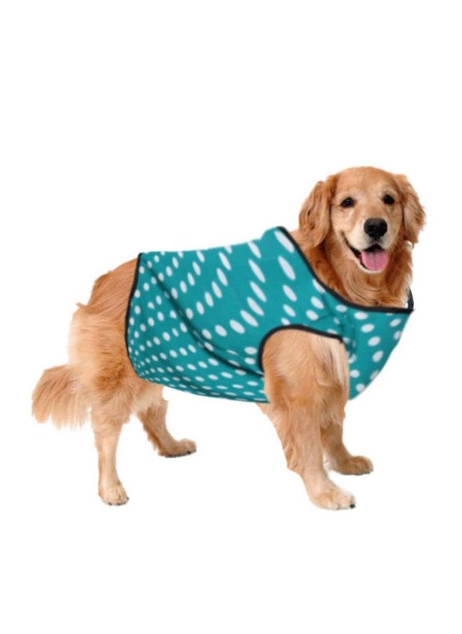 Sage Square Crazy Printed Dog T-Shirt, Trending Dog T-Shirt, Ultra Soft & Light Weight, Comfortable & Breathable Dog Apparel, Trendy Outfit (Xxlarge - 28 Inch) (Polka Sky Blue)  - Image 1
