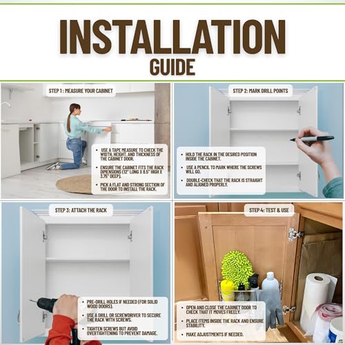 Evelots Kitchen Wrap Organizer - 2 Pack - Hold up to 4 Plastic, Foil, Paper, Wax - Cabinet Door, Wall Rack Basket - Sandwich, Freezer, Food Bag Storage - Laundry Supplies - Plastic Coated Metal - Image 4