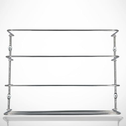 Evelots Kitchen Wrap Organizer - 2 Pack - Hold up to 4 Plastic, Foil, Paper, Wax - Cabinet Door, Wall Rack Basket - Sandwich, Freezer, Food Bag Storage - Laundry Supplies - Plastic Coated Metal - Image 2