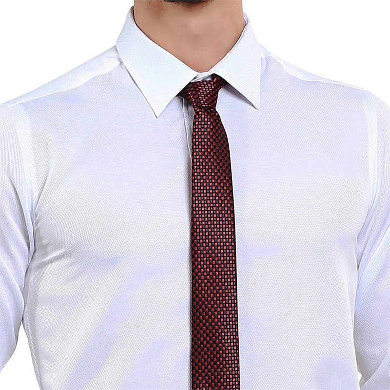 تودورس Slim Fit White Dobby Shirt 60/1