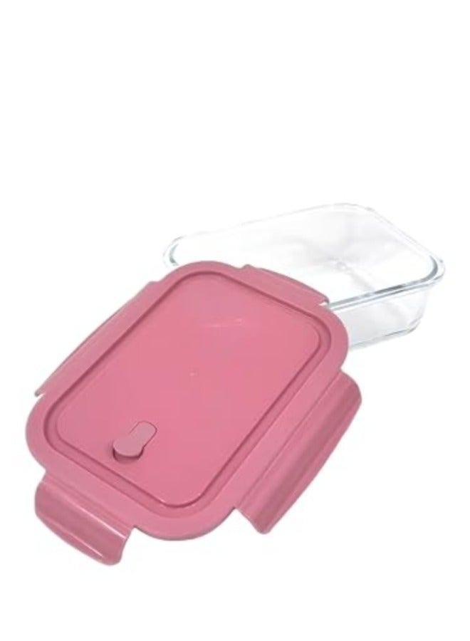 صندوق غداء مكون من 3 عبوات من زجاج البورسليكات القابل للاستخدام في الميكروويف، حاوية تخزين طعام زجاجية مع حقيبة عازلة - Image 5