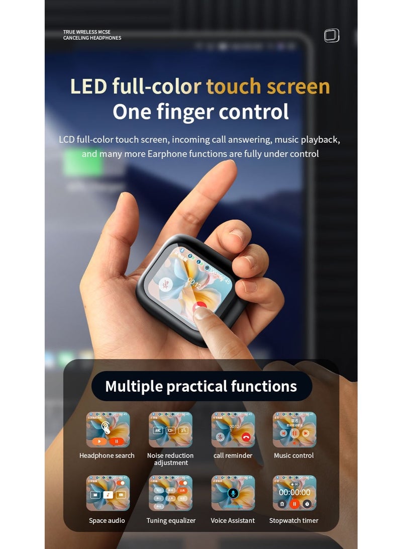 Revolutionary LCD Screen Earbuds - Touch Control, ANC, Bluetooth 5.3 - Image 2