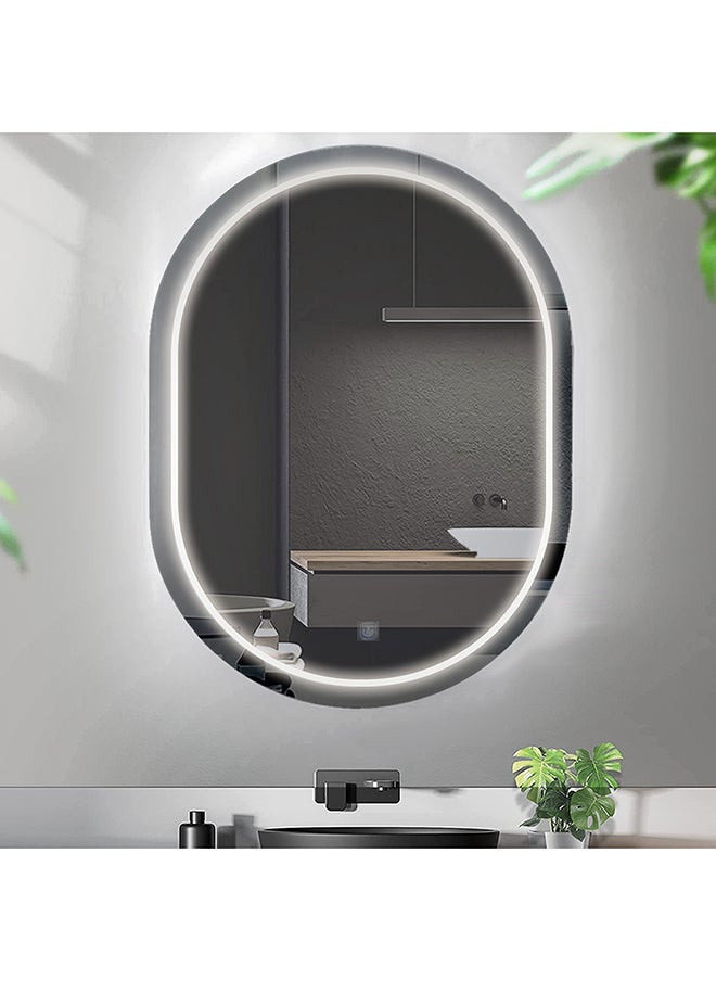 Enarat - Scrabbed Thin LED Mirror 60x80 Cool Light - Image 1