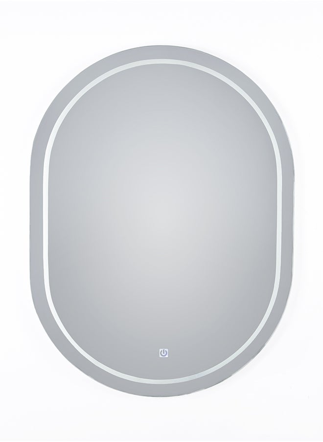 Enarat - Scrabbed Thin LED Mirror 60x80 Cool Light - Image 1