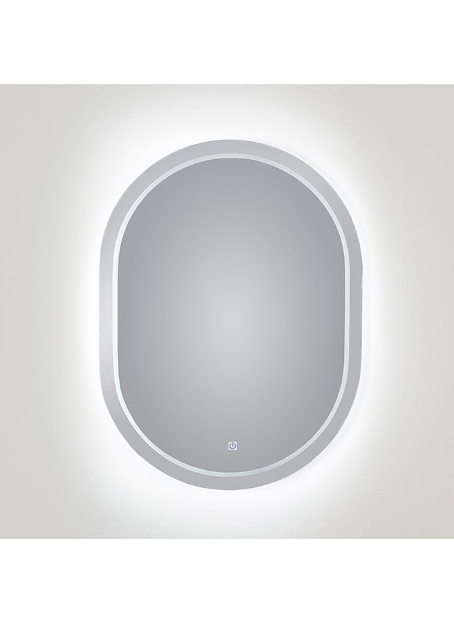 Enarat - Scrabbed Thin LED Mirror 60x80 Cool Light - Image 1