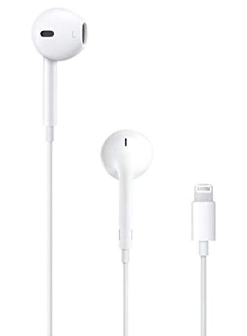 Beauenty In-Ear Earphones With Lightning Connector White, Compatible with iPhone 14/13/12/SE/11/XR/XS/X/7/7 Plus/8 - Image 1