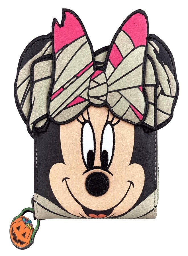 Loungefly Disney Minnie Mouse Mummy Halloween Faux Leather Wallet - Image 1