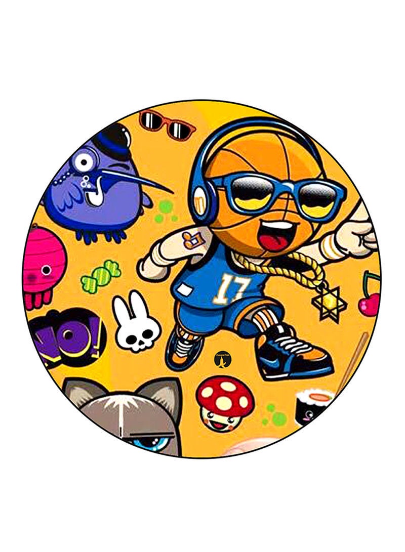 Random Things Printed Mouse Pad Multicolour