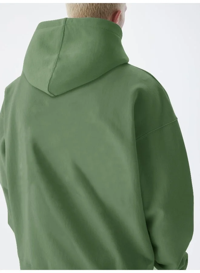 Maniac  Maniac Mens Solid Full Sleeve Hunter Green Hoodie Cotton Sweatshirt for Men | Best Price UAE