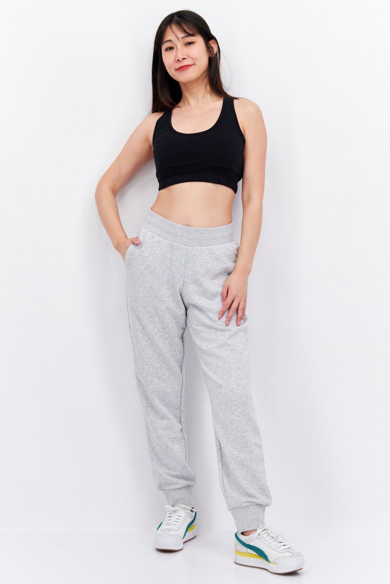 COZI Women U-Neckline Sleeveless Solid Crop Top, Black - Image 4