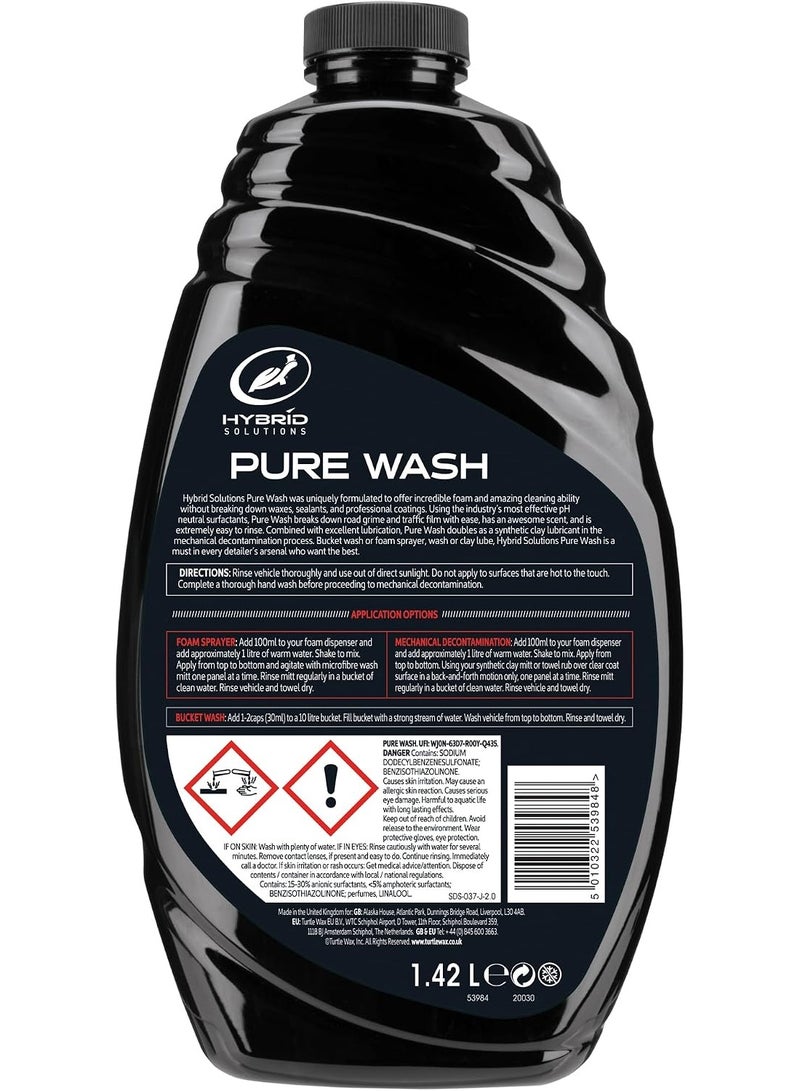Turtle Wax Hybrid Solutions Pure Wash pH Neutral Car Shampoo, 1.42L - Image 4