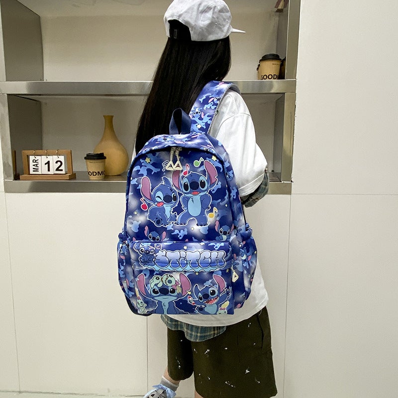2025 Large Capacity Cool Anime Stitch Backpack for Kindergarten Kids, Lightweight and Cute - Image 4