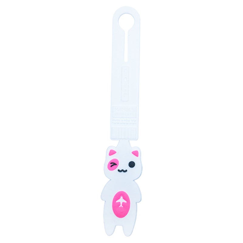 Korean Cartoon Luggage Tags for Travel F5 pink belly 