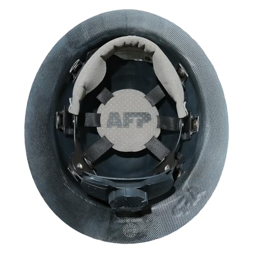 AFP Fiber Full Brim Hard Hat | 6 Point Ratchet Suspension | OSHA & ANSI Rated | Hard Hats for Men | Premium Construction Helmets for Safety - Image 2