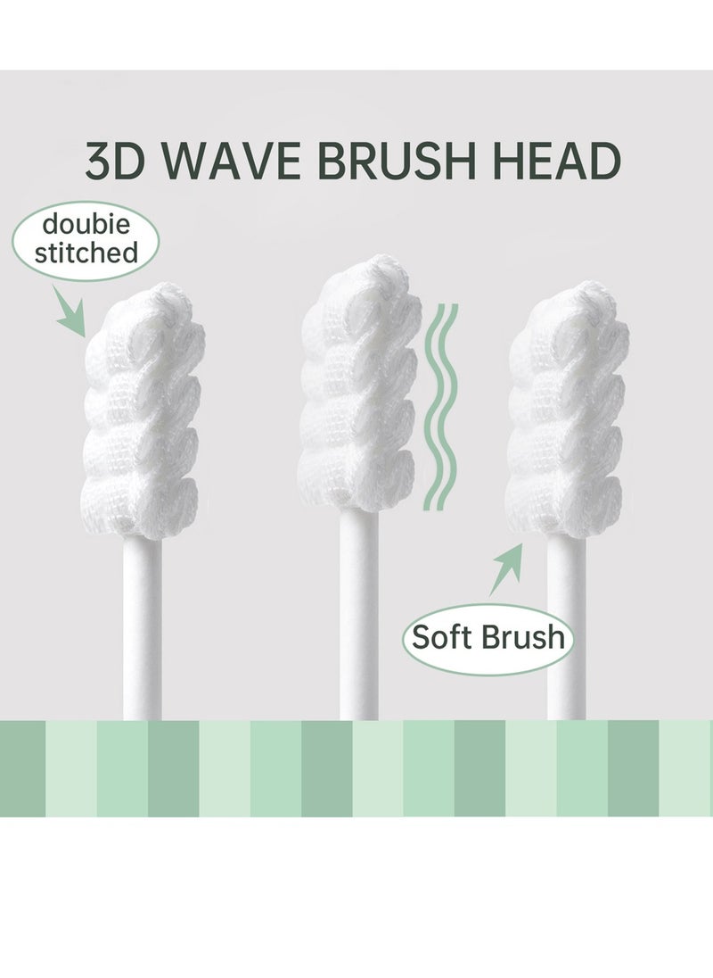 DMG TECH Baby tongue cleaner baby toothbrush disposable infant toothbrush clean baby mouth babies soft gauze toohthbrush newborn oral cleaning stick dental care for 0 to 36 month baby  - Image 3