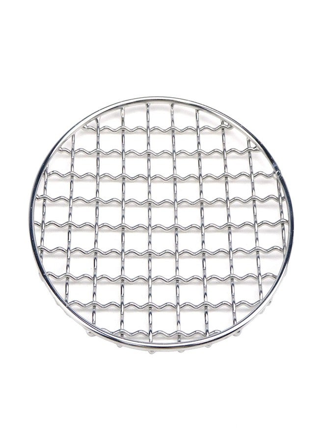 Pastlla Cooling Rack Stainless Steel Metal Wire Rack Barbecue Carbon Baking Net Grill Square Cooling Rack 130×130mm/5.12×5.12in, Round - Image 3
