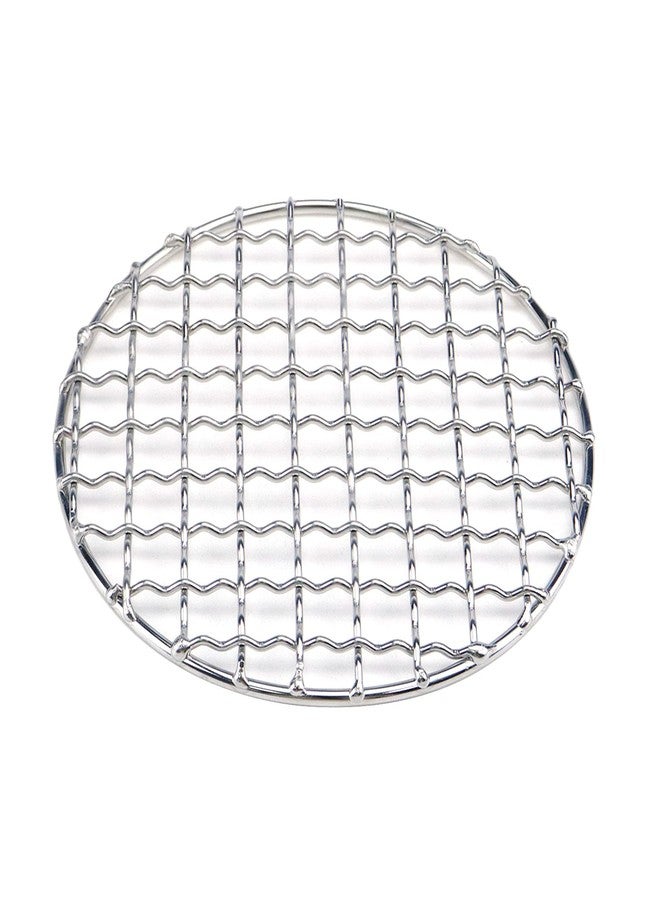 Pastlla Cooling Rack Stainless Steel Metal Wire Rack Barbecue Carbon Baking Net Grill Square Cooling Rack 130×130mm/5.12×5.12in, Round - Image 2
