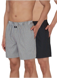 XYXX IntelliEaze Super Combed Cotton Boxer Shorts for mens pack of 2  - Image 1