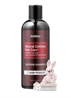 KUNDAL KUNDAL Baby Powder Anti-Hair Loss & Caffein Scalp Care Deep Cleansing For Hair Loss Shampoo 10.14 Fl Oz  - Image 1
