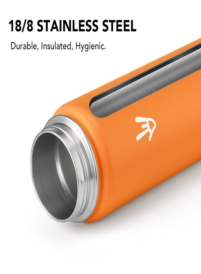 Enerbone زجاجة مياه معزولة من إنيربوين، سعة 32 أونصة، مصنوعة من الفولاذ المقاوم للصدأ، مزودة بحزام حمل، ترمس معزول بجدار مزدوج بتقنية التفريغ، زجاجة رياضية مانعة للتسرب مع ماصة، تحافظ على المشروبات ساخنة أو باردة لساعات. - Image 4