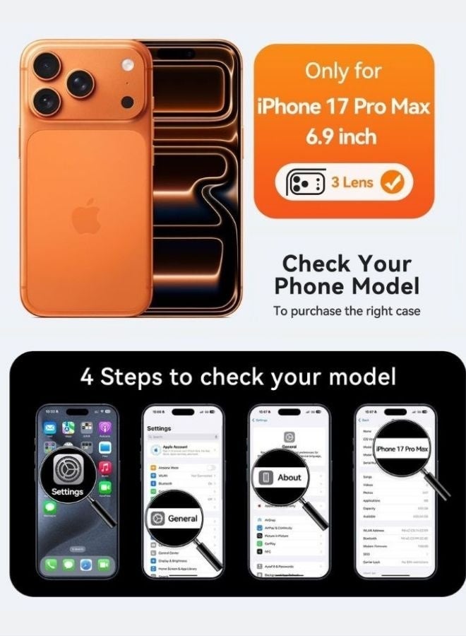 ZAFRA iPhone 17 PRO MAX Case with 360° Rotating Aluminum Stand & N52 Magnets | Protective | Compatible with MagSafe & Car Mount - Image 2