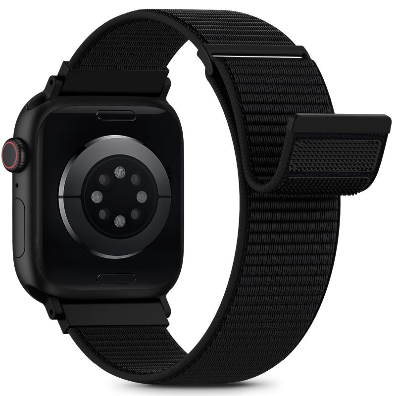 Sunnywoo Nylon Loop Sport Band Compatible with Apple Watch Bands for Women Men 40mm 44mm 45mm 46mm 49mm 38mm 42mm, iWatch Wrist Straps for Ultra 2, SE, Series 10 9 8 7, Breathable, Soft Band Ideal for Outdoor - Image 1