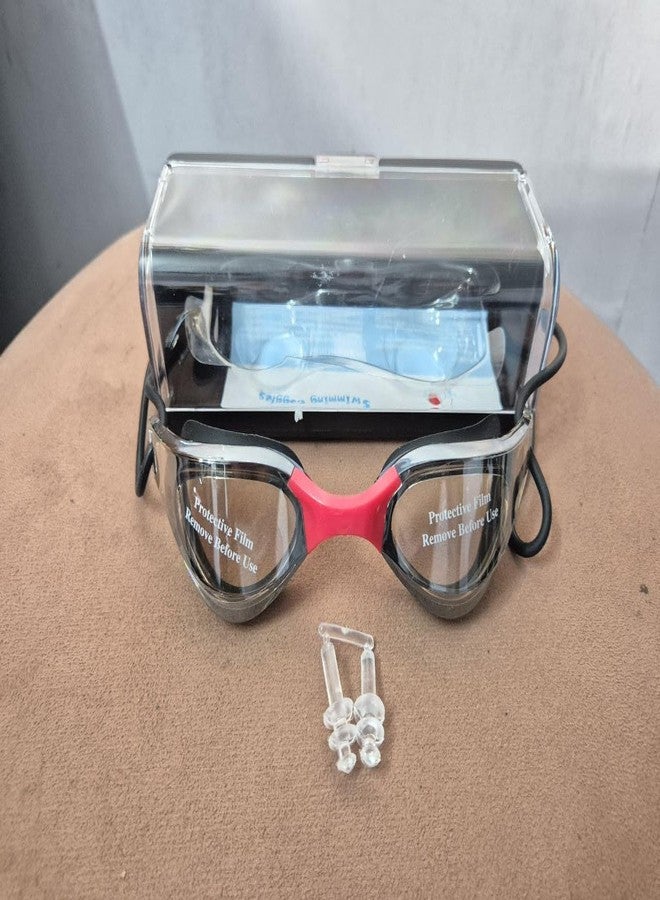 Sarjak Mirrored Wide-Vision Swim Goggles Pro Clear Lens & Swimming Goggles with UV and Anti Fog Protection for Adult Men Women with Free Protective Case, Nose Clip, Ear Plugs (Multicolor) - Image 4