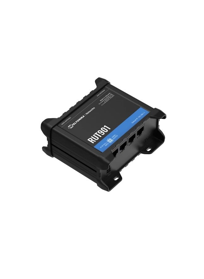 تيلتونيكا رواتر RUT901 جهاز التوجيه الخلوي الميزات الأعلى تصنيفا لسابقاته ، RUT950 و RUT951 ، إلى السوق. يضمن الجهاز أداء عاليا، مما يوفر تجاوز فشل WAN التلقائي لاتصال النسخ الاحتياطي المتاح، مما يضمن استمرارية الشبكة ويزيل وقت التوقف عن العمل. - Image 2