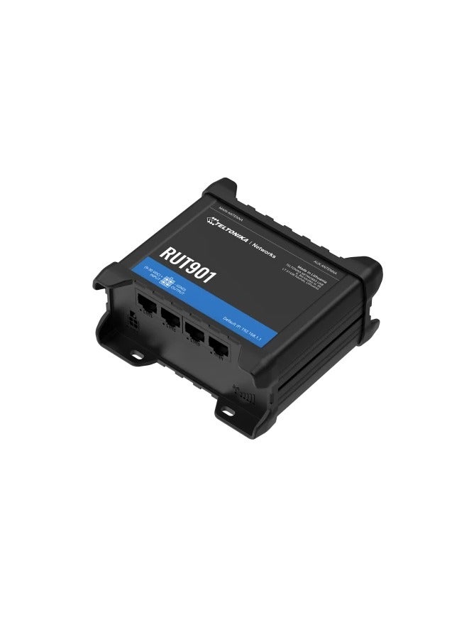 تيلتونيكا رواتر RUT901 جهاز التوجيه الخلوي الميزات الأعلى تصنيفا لسابقاته ، RUT950 و RUT951 ، إلى السوق. يضمن الجهاز أداء عاليا، مما يوفر تجاوز فشل WAN التلقائي لاتصال النسخ الاحتياطي المتاح، مما يضمن استمرارية الشبكة ويزيل وقت التوقف عن العمل. - Image 3