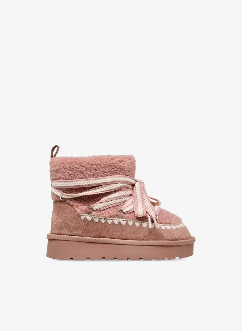 Girls' Lace-Up Ankle Boots