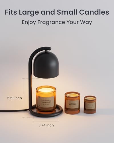 SwitchBot Candle Warmer Lamp with Gift Box MatterCertified Voice Control Birthday Gifts for Women Mom House Warming Gifts New Home Decor Dimmable Flameless Candle Wax Melter - Image 3