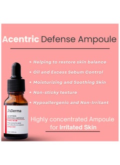 J'sDerma Face Serum with 8% Niacinamide and Vitamin B for Blemish Control and Skin Trouble Care Acnetrix Defense Ampoule 15ml  - Image 2