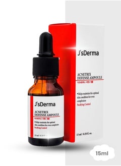 J'sDerma Face Serum with 8% Niacinamide and Vitamin B for Blemish Control and Skin Trouble Care Acnetrix Defense Ampoule 15ml  - Image 1