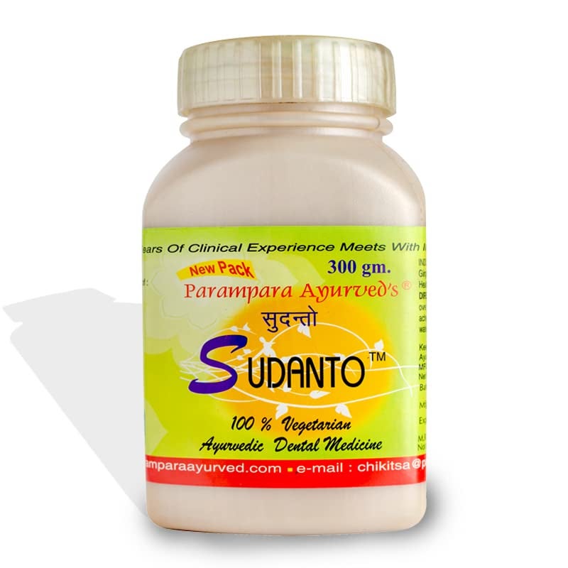 Parampara Ayurved Sudanto Dust Herbal Oral Care Powder | Ayurvedic Toothpaste Powder | Fight Bacteria Soothe Gum Inflammation Freshen Breath Support Overall Dental Health | 300g - Image 1